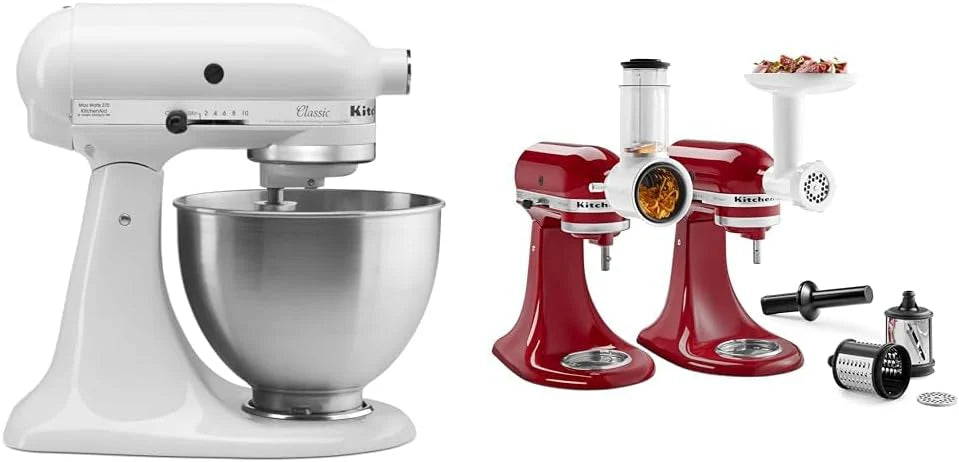 KitchenAid Classic Series 4.5 Quart Tilt-Head Stand Mixer K45SS, Onyx Black