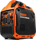 WEN Quiet and Lightweight 3600-Watt Dual Fuel RV-Ready Portable Inverter Generator