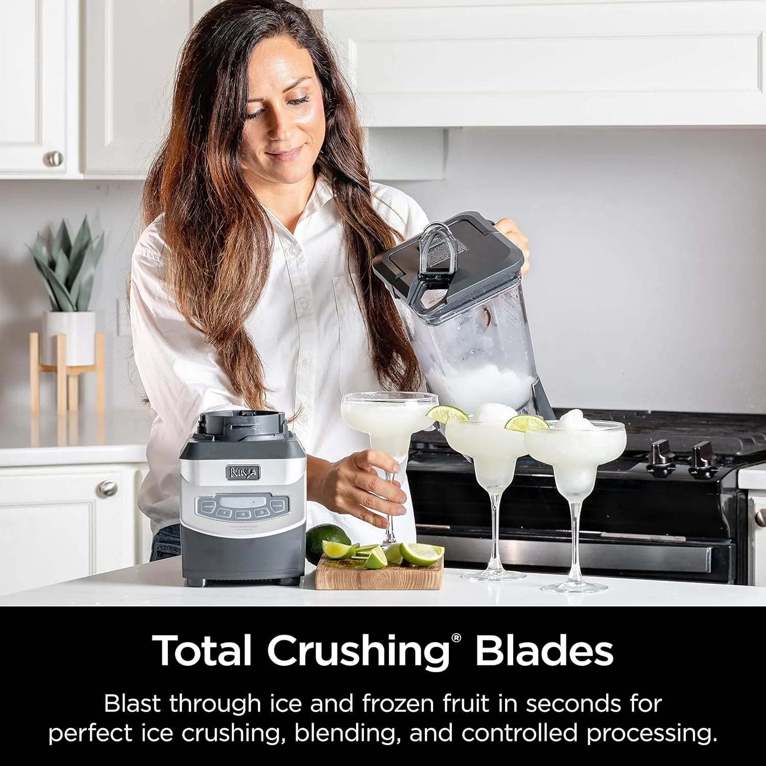 Ninja BL610 Professional 72 Oz Countertop Blender with 1000-Watt Base and Total Crushing Technology for-Smoothies, Ice and Frozen Fruit, Black