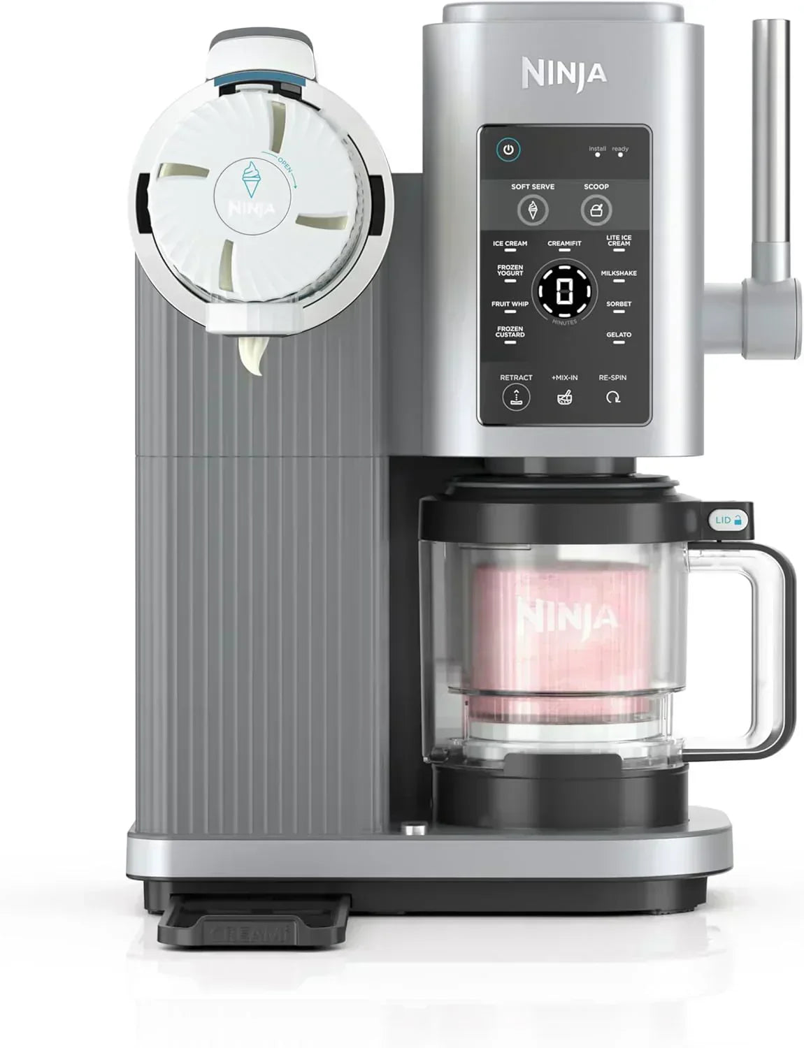Ninja Swirl by CREAMi Ice Cream and Soft Serve Maker Frozen Yogurt Low Calories Program