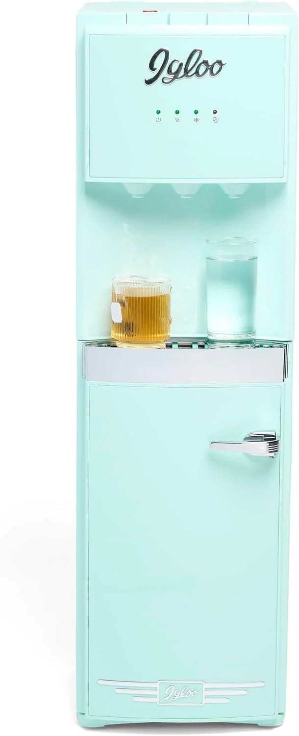 Igloo Bottom Loading Water Cooler Hot Cold Room Temperature Dispenser Holds 5 Gallon Jugs