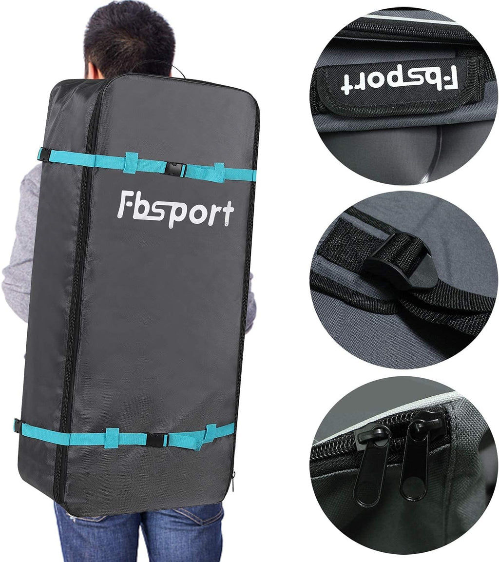 FBSPORT 11' Premium Stand Up Paddle Board, Yoga Board with Durable SUP Accessories & Carry Bag | Wide Stance, Surf Control, Non-Slip Deck, Leash, Paddle and Pump for Youth & Adult