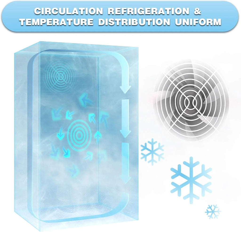 Antarctic Star Beverage Refrigerator Cooler 68 Can, Mini Fridge with Glass Door for Beer Drinks Wine,Freestanding Small Fridge with Electronic Temperature Control for Home and Bar,1.7 cu.ft