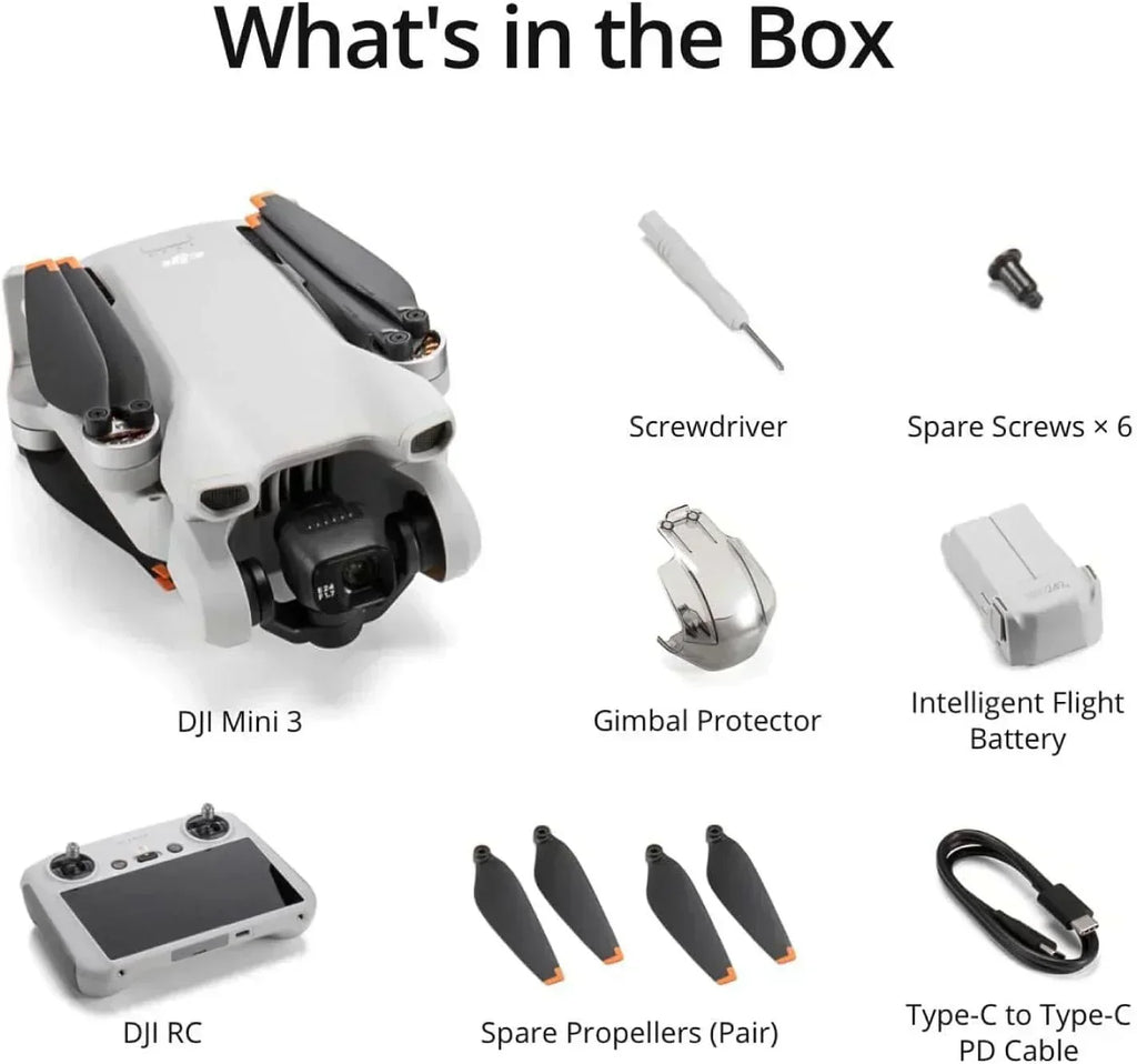 DJI Mini 3 Drones with Camera for Adults 4K 38 min Flight Time up to 32800 ft