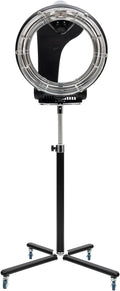 Hair Dryer, 1200W Hair Salon Color Processor Dryer with Infrared Technology, 6 Modes, 360 Efficient Heating, Adjustable Height, Rolling Base for Salon & Home Use, Quiet Care, Black
