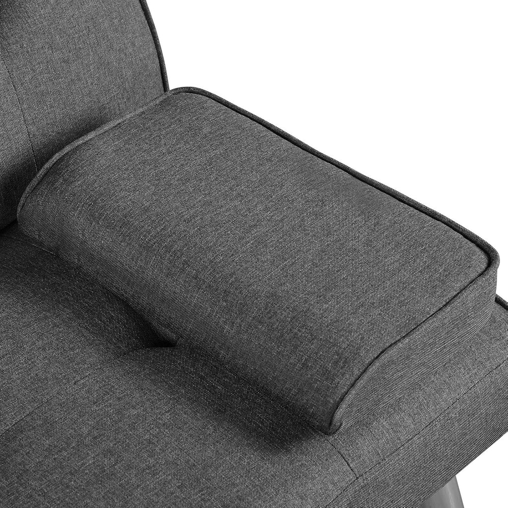 Convertible Sofa Bed Modern Imitation Leather Home Recliner Flip Double Sofa Folding Sofa Bed Guest Bed