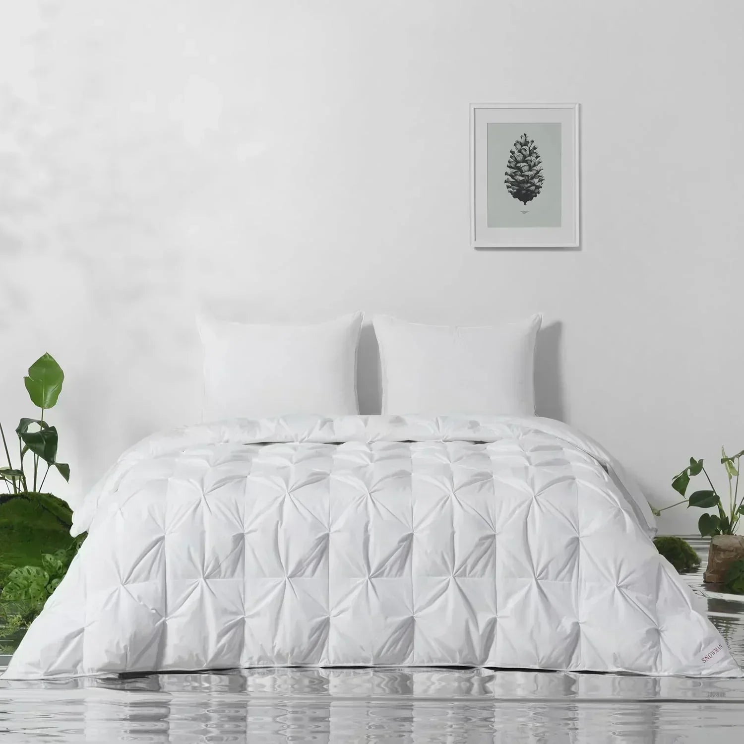 Premium Down Comforter 3D Baffle Box Design