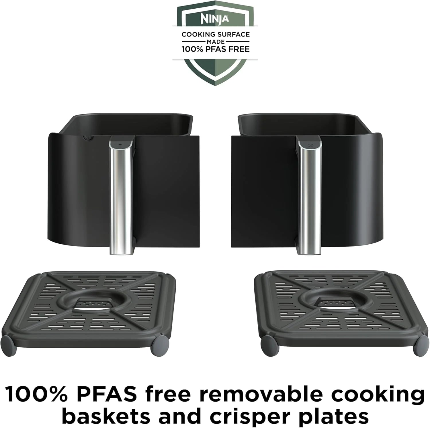 Ninja Foodi 6-in-1 FlexBasket Air Fryer with 7-Quart MegaZone and Basket Divider