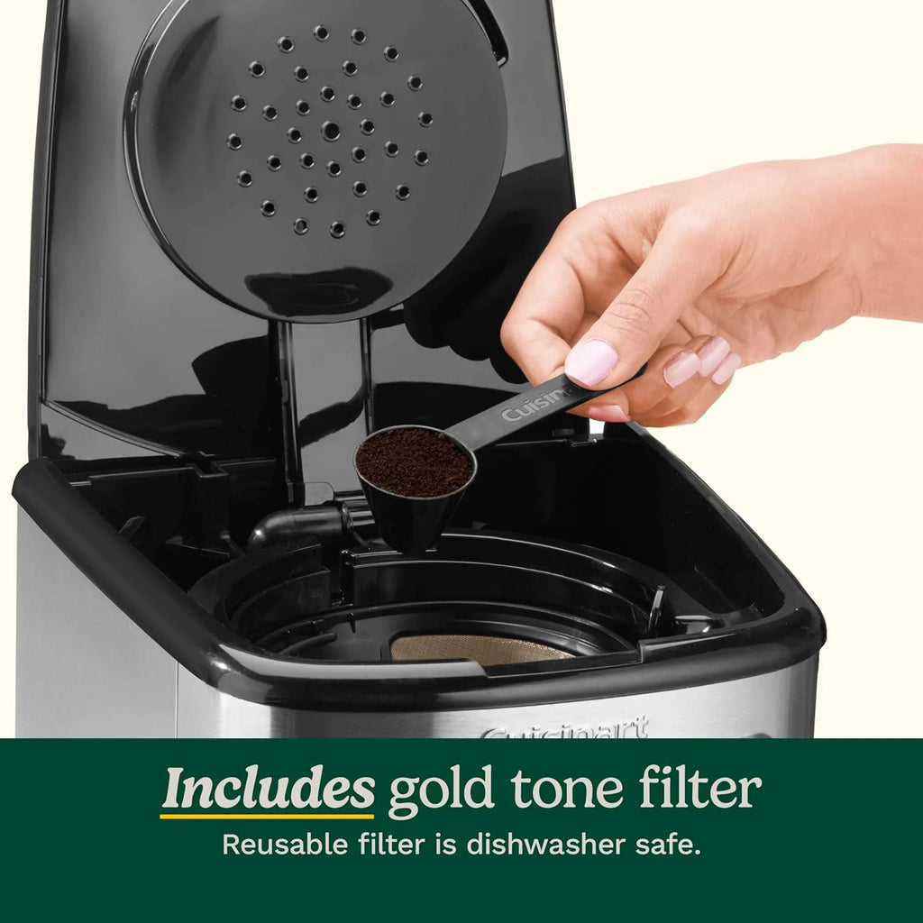 Cuisinart DCC-3200P1 Coffee Maker Fully Automatic with Brew Strength Control, 1-4 Cup Setting