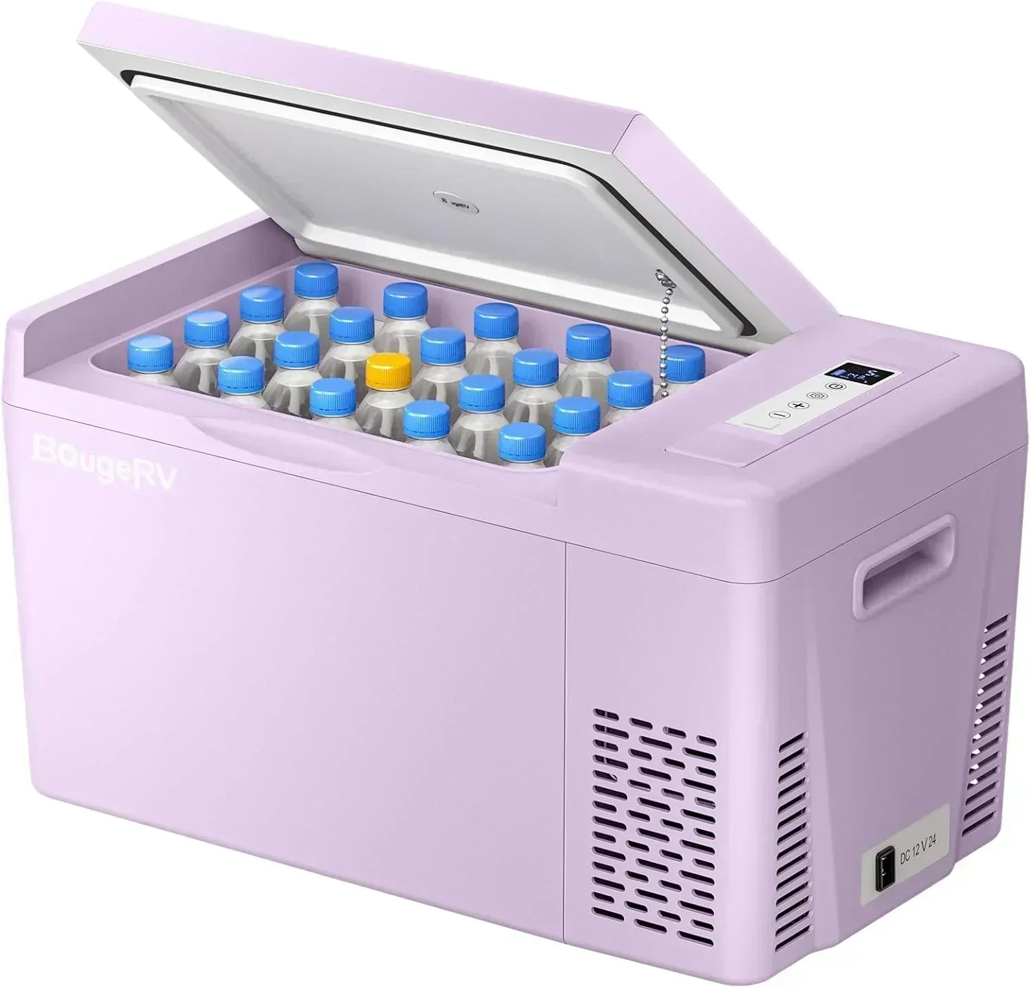 BougeRV 12 Volt Refrigerator 12V Car Fridge 23 Quart Portable Freezer Compressor Cooler