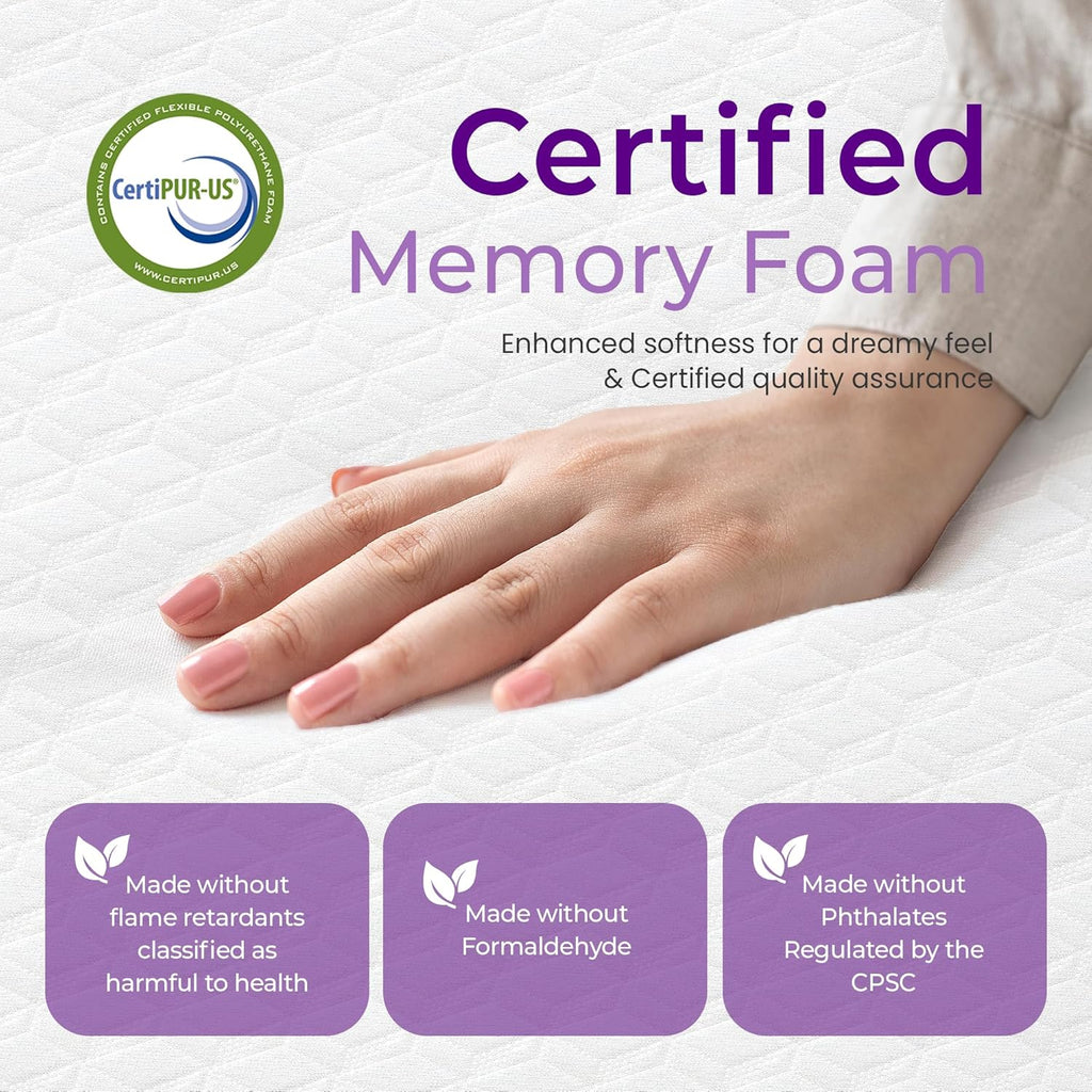 GAESTE 8-inch Fully Cooling Gel Memory Foam Mattress Mattress-in-a-Box