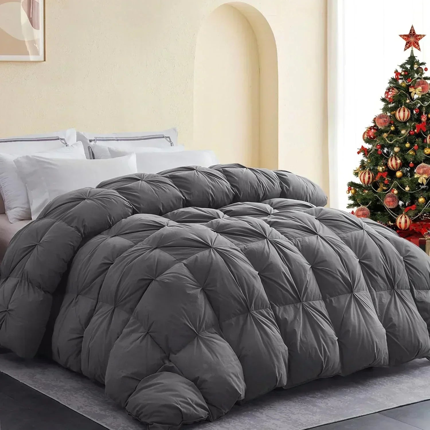 Premium Down Comforter 3D Baffle Box Design